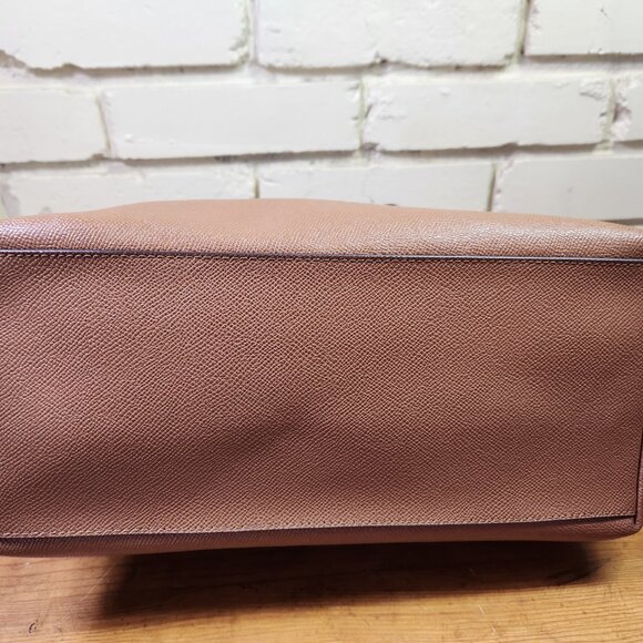 Euc Coach City Zip Top Brown Leather Shoulder Bag w/Wallet Purse - Picture 9 of 16